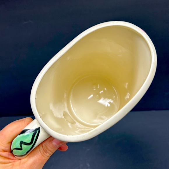 Vintage studio art pottery  ceramic glazed milk bag holder LISA MATHEWS 94 - Picture 3 of 6